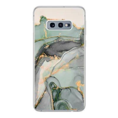 Produktbild von MuchoWow® Handyhülle Schutzhülle Hülle für Samsung Galaxy S10e Gold - Marmor - Grün - Luxus - Glitzer - Marmoroptik Silikon Softcase Handy Hülle - Handy