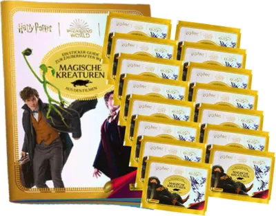 Produktbild von Panini Harry Potter Sticker - Magische Kreaturen (2023) - 1 Album + 15 Tüten Sammelsticker