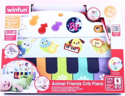 Produktbild von Interaktive Lernmatte Piano für Krippenarm Licht/Ton