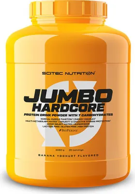 Image de Gainers - Scitec Nutrition - JUMBO HARDCORE (3,06kg) - Saveur Banane Yaourt