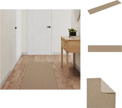 Immagine prodotto di vidaXL Tappeto a correre in sisal color sabbia 50x250 cm - Tappeti