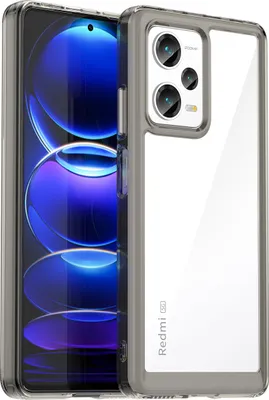 Produktbild von Redmi Note 12 Pro+ Hülle, Klar Rückseite Stoßfeste TPU Silikon Bumper Schutzhülle für Xiaomi Redmi Note 12 Pro+ Grau