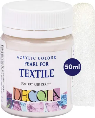 Produktbild von Nevskaya Palitra Decola - Weiße Glitzer Effekt Textilfarbe 50ml | Hochpigmentierte Textilfarben Waschmaschinenfest | Hergestellt