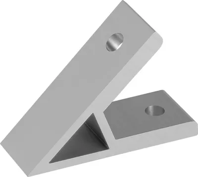 Produktbild von S-POLYTEC 45° Grad Winkel, Befestigungswinkel, Winkelverbinder für Konstruktionsprofile (10, für 30x30 Profil)