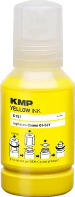 Produktbild von KMP Nachfülltinte passend für Canon GI56Y Yellow 4432C001