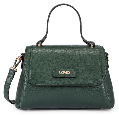 Image de L.CREDI sac à épaule bandoulière sac à main Sorphia Handbag Dark Green vert foncé