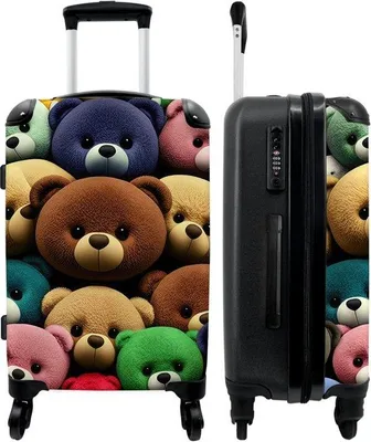 Productafbeelding van Handbagage Koffer Trolley Beerbeen met kleuren