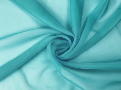 Produktbild von Voile Stoff Meterware 150 cm Breite Gardinenstoff, Türkisgrün