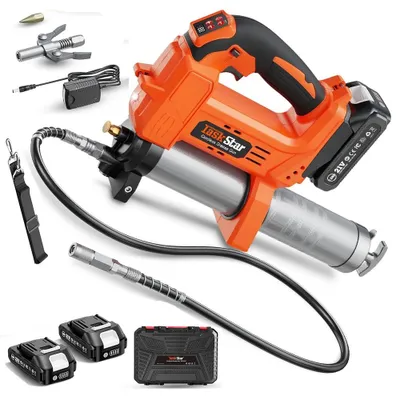 Produktbild von Elektrische Fettpresse - 10000 PSI - 130 g/min - Für 18-V-Akku - Ohne Akku - Für Traktoren und Lkw