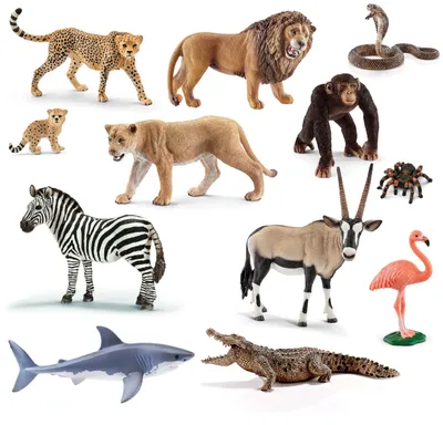 Obrázok produktu pre Schleich - Figúrky zvierat - Afrika sada s 12 zberateľskými figúrkami zvierat