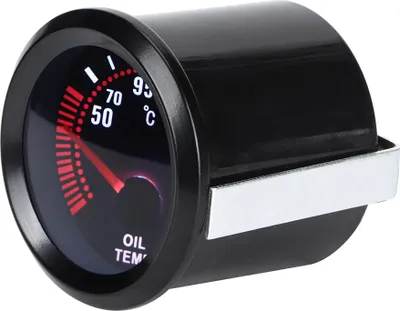 Image de 2en 12V Indicateur de température d'huile de voiture Thermomètre numérique Pièce de modification universelle