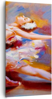 Produktbild von Bild auf Leinwand - Leinwandbild - Balletttänzer tanzen - 65x120cm - Wand Bild - Wanddeko - Leinwanddruck - Bilder - Kunstdruck - Wanddekoration - Leinwand bilder - Wandkunst - PA65x120-3463