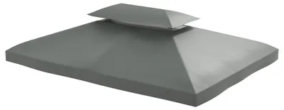 Produktbild von Outsunny Ersatzdach für Metall-Gartenpavillon 3x4 Partyzelt Dach Dunkelgrau