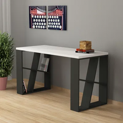 Produktbild von Skye Decor, Honey- Honey DTE, Weiß,,Anthrazit, Couchtische, 75x140x60 cm, 100% Melaminbeschichtete Partikelplatte