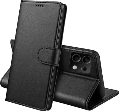 Immagine prodotto di Custodia per Xiaomi Redmi Note 13 5G - Portafoglio nero con patta per carte magnetizzate Custodia per telefono cellulare Phonillico®