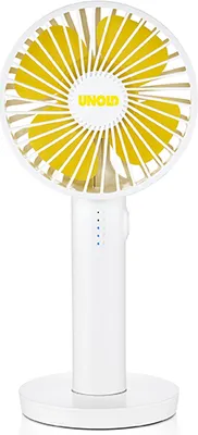 Der Unold Handventilator Breezy II ist ein elektrischer Handventilator mit rundem Schutz