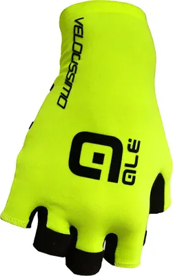Produktbild von Alé Fingerlose Fahrradhandschuhe - VELOCISSIMO  - Gelb/Schwarz L