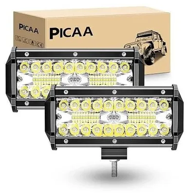 Zdjęcie produktu dla Reflektor roboczy LED 120 w 12 v 24 listwa combo do ciężarówki