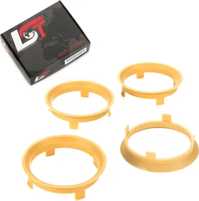Produktbild von 4x Zentrierringe Gelb Alufelgen Ø 56,1 - Ø 60,1 mm für ALFA ROMEO SUBARU TOYOTA