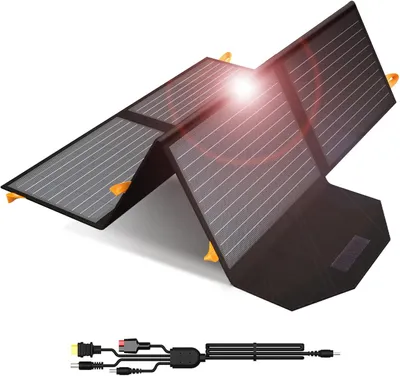 Immagine prodotto di Pannelli solari con presa – Caricabatterie solare – Pannello solare – 60 W – Pieghevole – Portatile