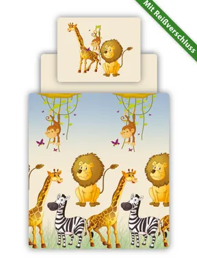 Produktbild von Kinder Bettwäsche Set, Safari