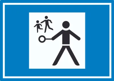 Produktbild von Verkehrshelfer Symbol Aufkleber A8 (52x74mm)