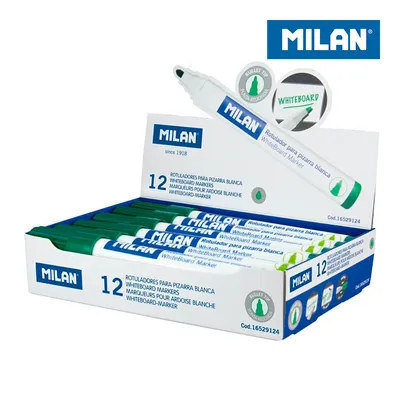 Zdjęcie produktu dla Marker do białych tablic, kolor zielony. marker suchościeralny. okrągła końcówka 4,7 mm. Pudełko z 12 sztukami.