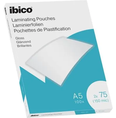Zdjęcie produktu dla Ibico 627314, Przezroczysty, Połysk, A5, 154 mm, 216 mm, 100 szt.