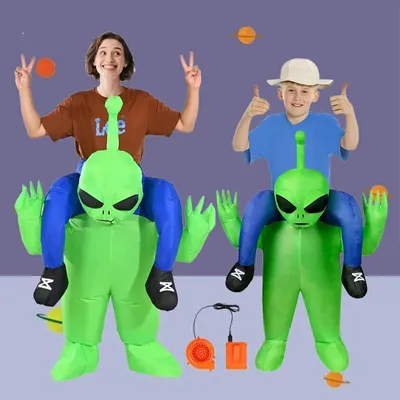 Produktbild von Aufblasbar Alien Kostüm Alien Entführung Aufblasbares Kostüm Fancy Dress Cosplay