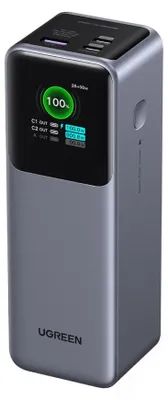 Obrázek produktu pro Ugreen 25000mAh 200W Fast Charging Powerbank, 25000 mAh, Šedá