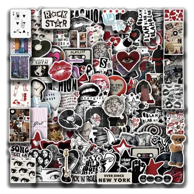 Ästhetische Vinyl-Sticker, wasserdicht, 100 Stück, für Laptop & mehr