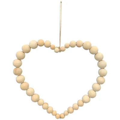 Produktbild von Herzanhänger, Natur, Holz/Metall, 258968