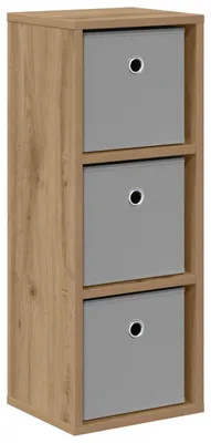 Image de Buffet à tiroirs vidaXL en chêne Artisan, 25,5 x 22 x 69,5 cm