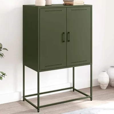 Immagine prodotto di Maison Exclusive - Mobile TV verde oliva 68x39x60,5 cm acciaio