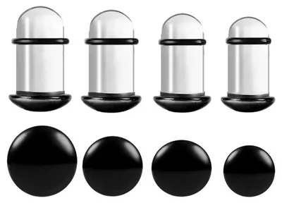 Obrázok produktu pre Ohrnáče Stretch Kit Glas, 12 kusov, rozmery 1,6 – 10 mm, vhodné na roztiahnutie piercingu v uchu