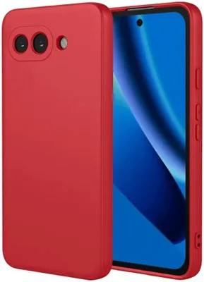 Immagine prodotto di Custodia per Google Pixel 10a - Cover posteriore Phonesta Soft Silk in silicone - Rosso