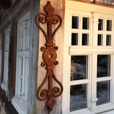 Produktbild von Fachwerkbalken Anker Wandanker antike Pfettenanker Dachpfetten Anker Maueranker