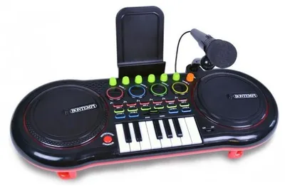Image de Platine dj mixer avec microphone - table de mixage - bontempi - 181000