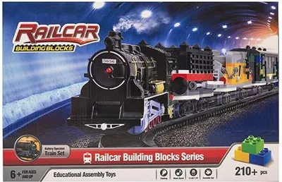 Produktbild von Baukasten Eisenbahn mit Licht & Sound, 210 Teile