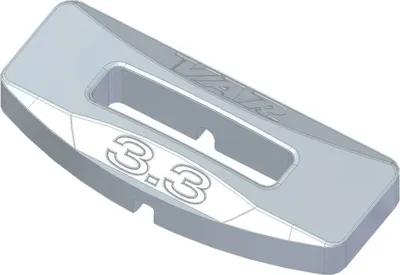 Produktbild von VAR Speichenschlüssel RP-02702-C 3.3mm rechteckig