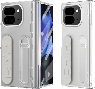 Immagine prodotto di Custodia con cinturino per Google Pixel 9 Pro Fold con protezione dello schermo, supporto e cerniera integrati Trasparente