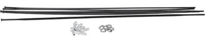 Image de DT Swiss Kit de rayons PR 1600 Spline 32 roue avant + roue arrière, WXKPR16321691S, noir, 18 pièces (1 kit)