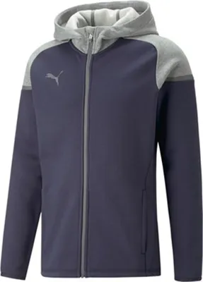 Produktbild von Puma Herren TeamCup Casuals Hooded Jkt - Kapuzenjacke - 657987, Farbe:Dunkelblau, Textil:XL