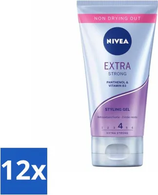 Immagine prodotto di NIVEA Styling Gel Extra Forte Tenuta Affidabile 150 ml - Confezione risparmio - 12 pezzi