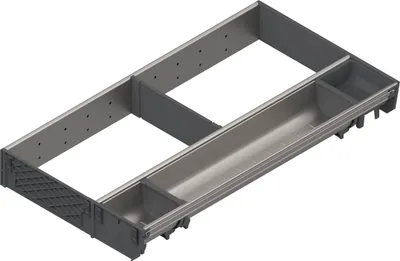 Produktbild von BLUM ORGA-LINE Besteckeinsatz Facheinteilung Set ZSI.XXXKI3N, NL 550mm, grau