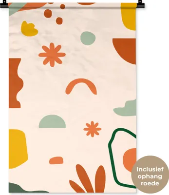 Produktbild von MuchoWow® Wandteppich Wandbehang Design - Sommer - Abstrakt 60x90 cm Tapisserie Dekoration Wandtuch - Foto-Teppich - Abwaschbar