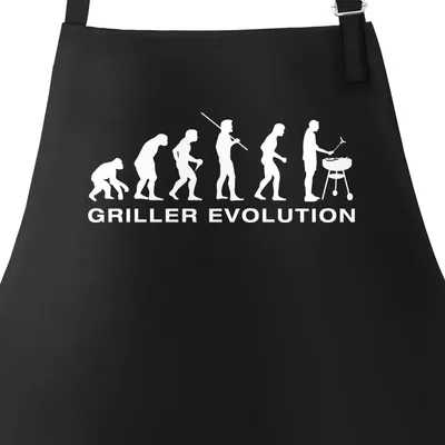 Produktbild von Grill-Schürze für Männer Griller Evolution Moonworks® schwarz unisize