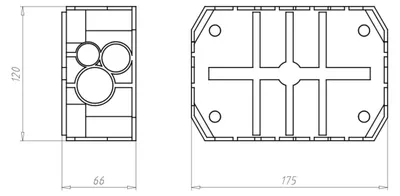 Produktbild von KAISER Verbindungskasten 9912.01 175 x 120 x 65mm