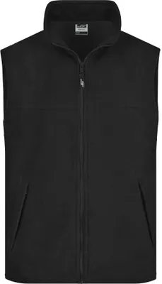 Produktbild von James & Nicholson Fleece Vest Gr. XL, schwarz