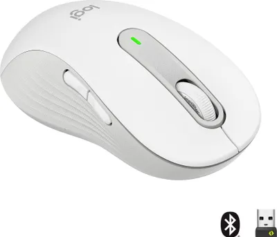 Obrázek produktu pro Logitech Signature M650 L, Pro leváky, Optický, Bluetooth, 4000 DPI, Bílá